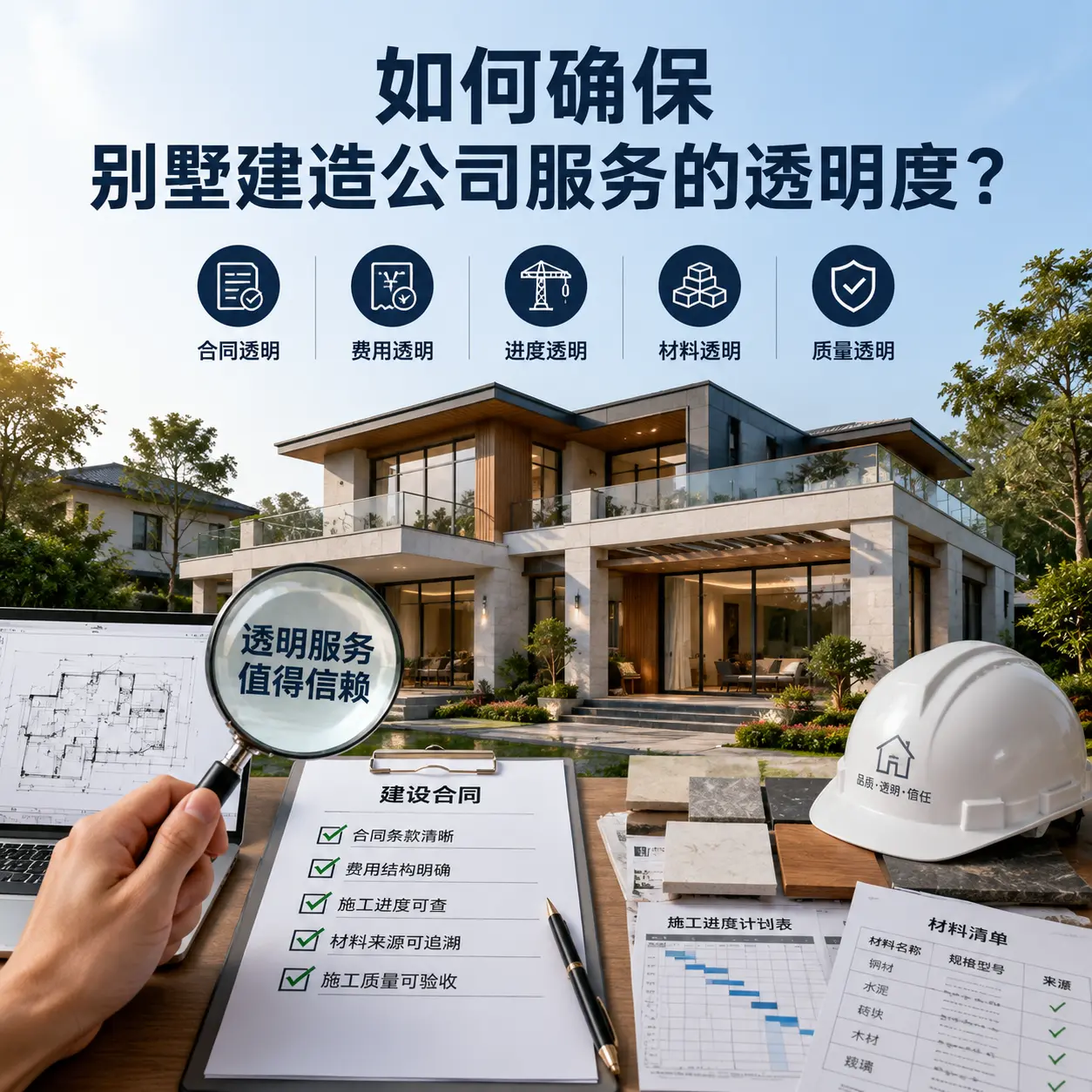 在 修文 如何确保别墅建造公司服务的透明度?