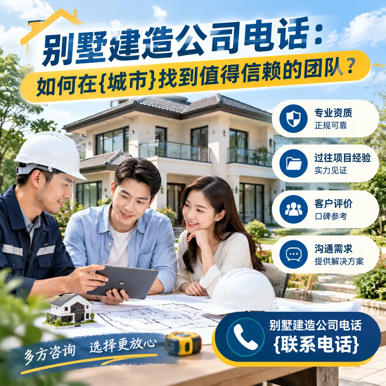 别墅建造公司电话:如何在修文找到值得信赖的团队?