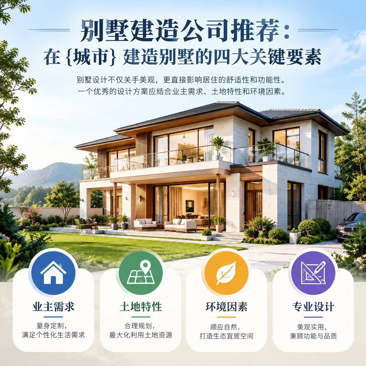 别墅建造公司推荐:在 修文 建造别墅的四大关键要素