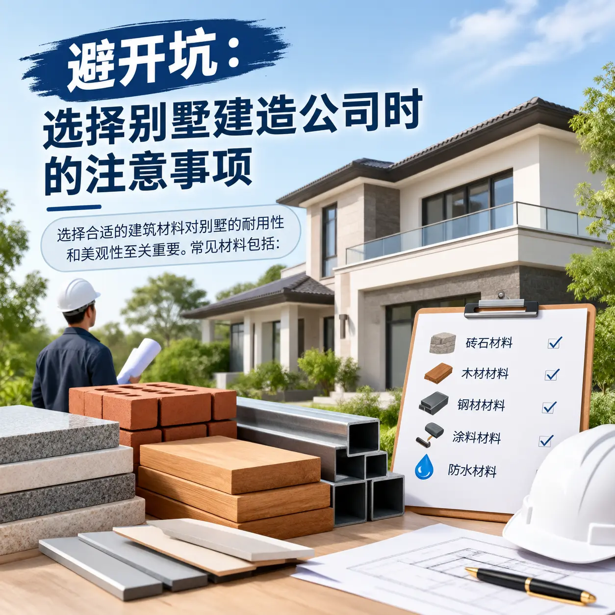 避开坑:选择 修文 别墅建造公司时的注意事项