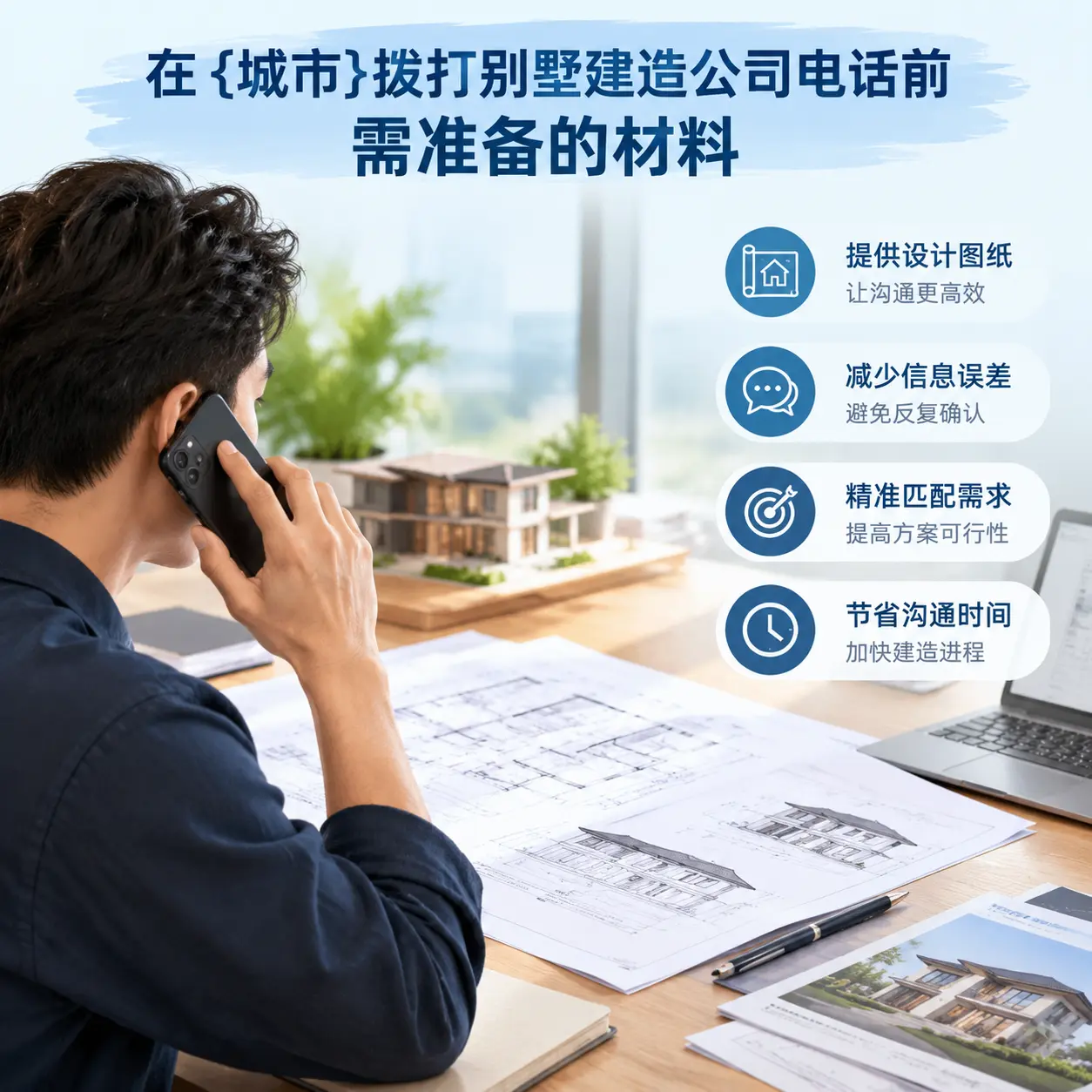 在修文拨打别墅建造公司电话前需准备的材料