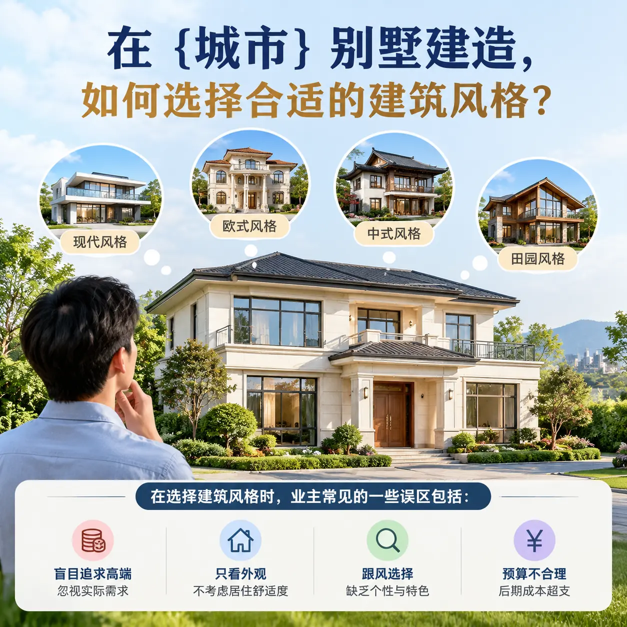 在 修文 别墅建造,如何选择合适的建筑风格?